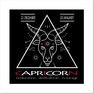 Capricorn Zodiac sign- astronomical sign - Horoscope Posters and Art